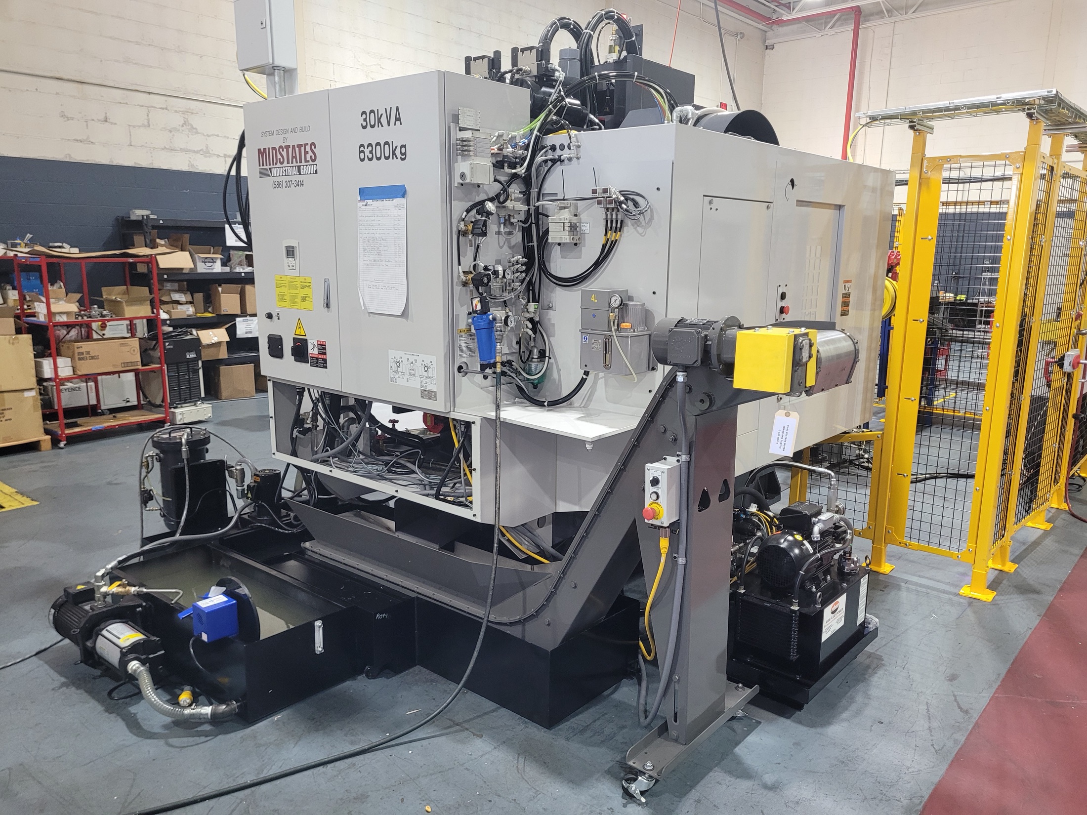 Twin-spindle machine installed in final automation cell.
